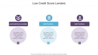 Low Credit Score Lenders In Powerpoint And Google Slides Cpb
