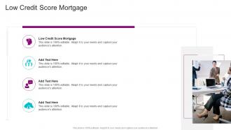 Low Credit Score Mortgage In Powerpoint And Google Slides Cpb