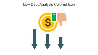 Low Debt Analysis Colored Icon In Powerpoint Pptx Png And Editable Eps Format