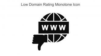 Low Domain Rating Monotone Icon In Powerpoint Pptx Png And Editable Eps Format