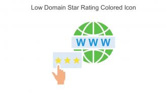 Low Domain Star Rating Colored Icon In Powerpoint Pptx Png And Editable Eps Format