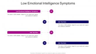 Low Emotional Intelligence Symptoms In Powerpoint And Google Slides Cpb