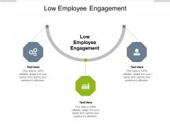 Low employee engagement ppt powerpoint presentation model styles cpb