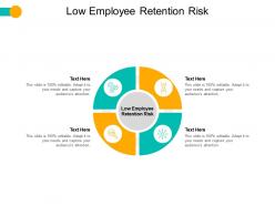 Low employee retention risk ppt powerpoint presentation graphics download cpb