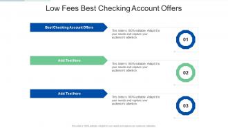 Low Fees Best Checking Account Offers In Powerpoint And Google Slides Cpb