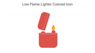 Low Flame Lighter Colored Icon In Powerpoint Pptx Png And Editable Eps Format
