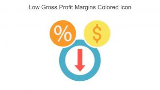 Low Gross Profit Margins Colored Icon In Powerpoint Pptx Png And Editable Eps Format