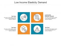 Low income elasticity demand ppt powerpoint presentation outline templates cpb