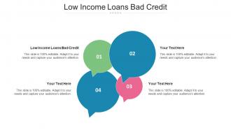 Low Income Loans Bad Credit Ppt Powerpoint Presentation Template Cpb