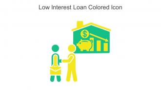 Low Interest Loan Colored Icon In Powerpoint Pptx Png And Editable Eps Format