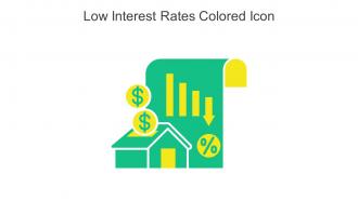 Low Interest Rates Colored Icon In Powerpoint Pptx Png And Editable Eps Format