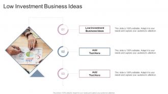 Low Investment Business Ideas In Powerpoint And Google Slides Cpb