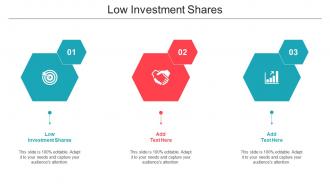 Low Investment Shares Ppt Powerpoint Presentation Model Smartart Cpb