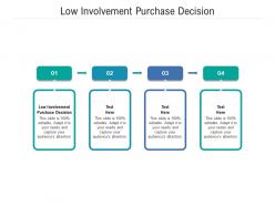 Low involvement purchase decision ppt powerpoint presentation summary portrait cpb