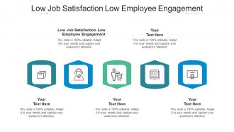 Low Job Satisfaction Low Employee Engagement Ppt Powerpoint Presentation Tips Cpb