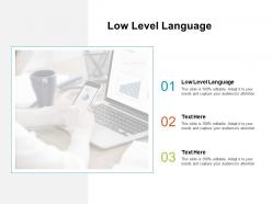 Low level language ppt powerpoint presentation file aids cpb