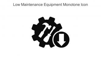Low Maintenance Equipment Monotone Icon in powerpoint pptx png and editable eps format