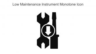 Low Maintenance Instrument Monotone Icon in powerpoint pptx png and editable eps format