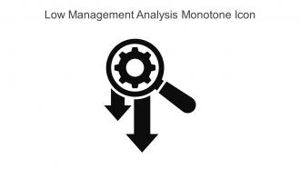 Low Management Analysis Monotone Icon In Powerpoint Pptx Png And Editable Eps Format