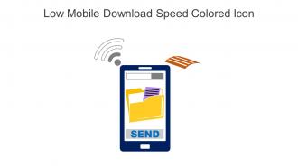 Low Mobile Download Speed Colored Icon In Powerpoint Pptx Png And Editable Eps Format