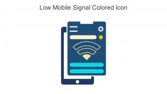 Low Mobile Signal Colored Icon In Powerpoint Pptx Png And Editable Eps Format