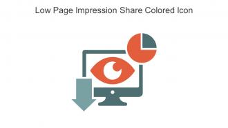 Low Page Impression Share Colored Icon In Powerpoint Pptx Png And Editable Eps Format