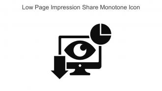 Low Page Impression Share Monotone Icon In Powerpoint Pptx Png And Editable Eps Format