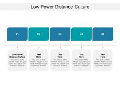 Low power distance culture ppt powerpoint presentation show slide cpb