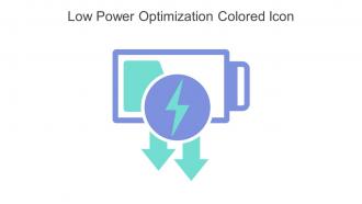 Low Power Optimization Colored Icon In Powerpoint Pptx Png And Editable Eps Format