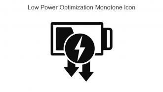 Low Power Optimization Monotone Icon In Powerpoint Pptx Png And Editable Eps Format
