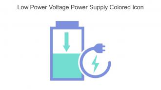 Low Power Voltage Power Supply Colored Icon In Powerpoint Pptx Png And Editable Eps Format