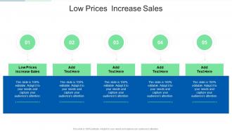 Low Prices Increase Sales In Powerpoint And Google Slides Cpb