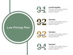 Low pricing plan ppt powerpoint presentation files cpb