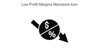 Low Profit Margins Monotone Icon In Powerpoint Pptx Png And Editable Eps Format