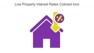 Low Property Interest Rates Colored Icon In Powerpoint Pptx Png And Editable Eps Format