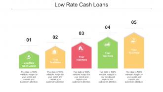 Low Rate Cash Loans Ppt Powerpoint Presentation Outline Sample Cpb