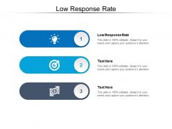 Low response rate ppt powerpoint presentation show deck cpb