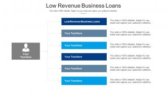 Low revenue business loans ppt powerpoint presentation professional picture cpb