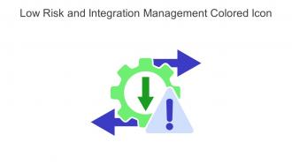 Low Risk And Integration Management Colored Icon In Powerpoint Pptx Png And Editable Eps Format
