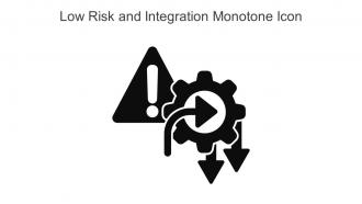 Low Risk And Integration Monotone Icon In Powerpoint Pptx Png And Editable Eps Format