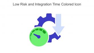 Low Risk And Integration Time Colored Icon In Powerpoint Pptx Png And Editable Eps Format
