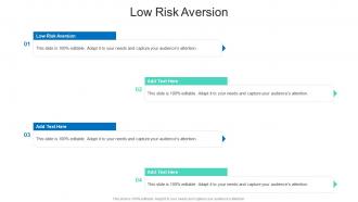 Low Risk Aversion In Powerpoint And Google Slides Cpb