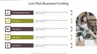 Low Risk Business Funding In Powerpoint And Google Slides Cpb