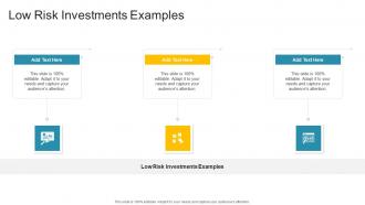 Low Risk Investments Examples In Powerpoint And Google Slides Cpb
