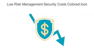 Low Risk Management Security Costs Colored Icon In Powerpoint Pptx Png And Editable Eps Format