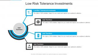 Low Risk Tolerance Investments In Powerpoint And Google Slides Cpb