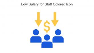 Low Salary For Staff Colored Icon In Powerpoint Pptx Png And Editable Eps Format