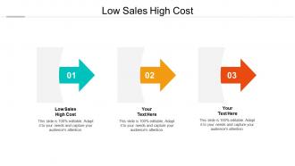 Low sales high cost ppt powerpoint presentation infographic template gallery cpb