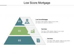 Low score mortgage ppt powerpoint presentation pictures examples cpb