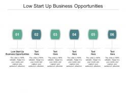 Low start up business opportunities ppt powerpoint presentation infographics model cpb